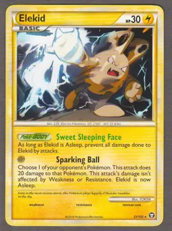 Elekid 21/102 HS Triumphant Rare HeartGold Soul Silver Pokemon Card - Image 1