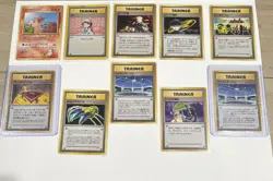 Pokemon TCG Growlithe Bill Erika Trainer & Pokemon Card Lot Japanese 10 Cards - Image 1