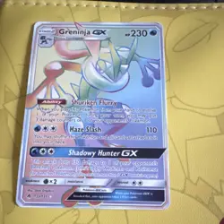 Pokemon Greninja GX Secret Rare 133/131 Holo Sm-Forbidden Light TCG Card - Image 1