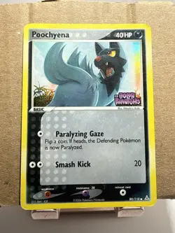 Pokemon Poochyena EX Holon Phantoms 80/110 Reverse Holo Card 2006 - Image 4
