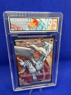 Pokemon Reshiram EX Special Illustration White Flare TCG Card 158/086 Graded 9.5 - Image 1
