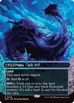 MTG - Creeping Tar Pit - Stellar Sights - Edge of Eternities - Magic - Image 1