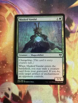 Masked Vandal - Kaldheim KHM Magic the Gathering MTG - NM+ Foil - Image 1