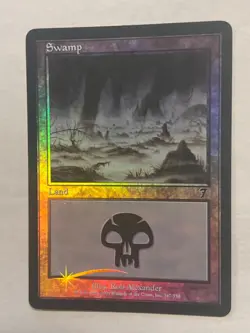MTG - Swamp (347) - 7th Edition - Foil - LP - Magic the Gathering - Image 1