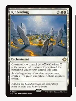 Kinbinding | MTG ECL | Kithkin Token Maker | White Enchantment | Unplayed NM - Image 1