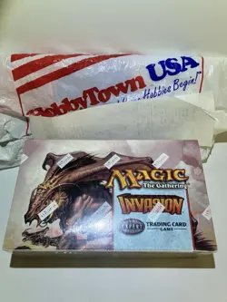 Magic The Gathering Invasion Booster Box Sealed W/ Orig Receipt & Bag 2000 MTG 742818061209 - Image 1