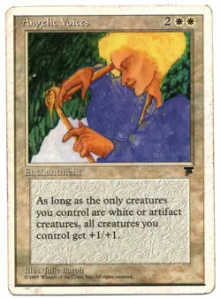 MTG ANGELIC VOICES CARD LEGENDS MAGIC THE GATHERING - Image 1