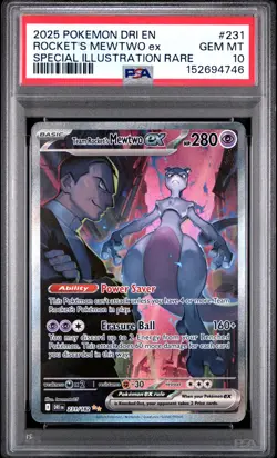 POKEMON TEAM ROCKET'S MEWTWO EX DESTINED RIVALS 231 PSA 10 GEM MINT INVEST - Image 1