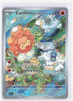 Castform Sunny Form (Special Illustration) 195/191 Pokemon Surging Sparks NM - Image 1