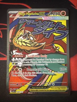 2026 POKEMON ASC EN-ASCENDED HEROES 268 MEGA HAWLUCHA EX MEGA ATTACK RARE - Image 1