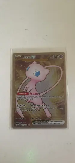 Pokemon TCG Mew ex Metal 205/165 SV Scarlet & Violet 151 Full Art Holo 180 HP - Image 1