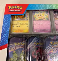 2024 POKEMON TCG S&V PALDEAN FATES 5-PACK MINI TINS SET COSTCO CANADA SEALED - Image 5