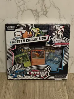Pokemon Black Bolt & White Flare - Factory Sealed Unova Poster Collection - Image 1