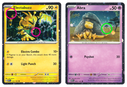HD SWIRLS HD COSMOS HOLO Abra 063/165 & Electabuzz 125/165 - Pokemon 151 Promo - Image 1