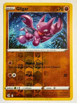 Pokemon TCG SWSH08 Fusion Strike 140/264 Gilgar Reverse Holo - Image 1
