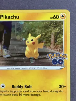 2022 Pokemon SWSH Pokemon GO Pikachu Promos Holo #027/078 - Image 3