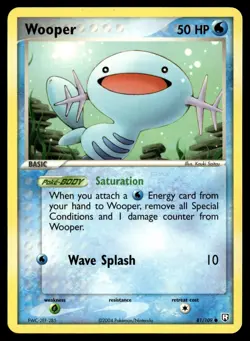 Wooper 81/109 Team Rocket Returns Common Pokemon - Image 1