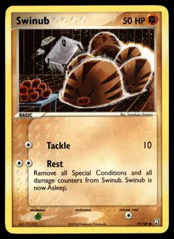 Swinub 79/109 Team Rocket Returns Common Pokemon - Image 1