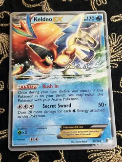 Keldeo EX 49/149 - Boundaries Crossed Holo - Pokemon TCG Card - NM - Image 3