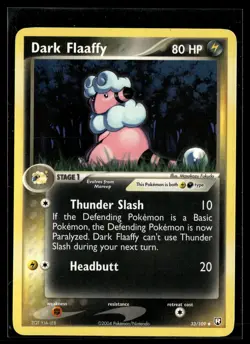Dark Flaaffy 33/109 Team Rocket Returns Uncommon Pokemon - Image 1