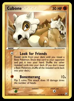 Cubone 51/109 Team Rocket Returns Common Pokemon - Image 1