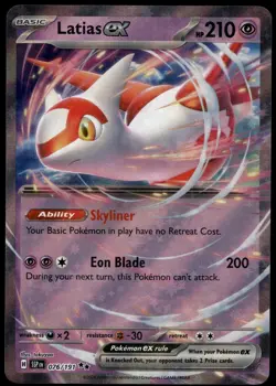 LATIAS EX 076/191 DOUBLE RARE SURGING SPARKS POKEMON NEAR MINT - Image 1