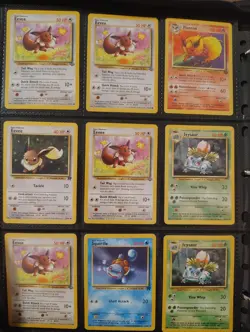 Pokemon cards Binder lot - WOTC Vintage commons, 35 Cards, LP To NM - Image 1