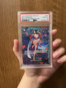 [PSA 10] One Piece Card BOA HANCOCK OP07-051 Special Alt Art Japanese GEM MINT - Image 1