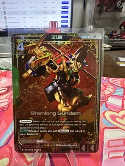Bandai Gundam Card Game Shenlong Gundam Operation Meteor GD01-029 R+ Alt Art - Image 1