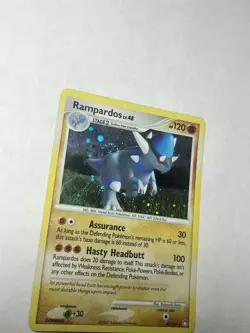 Pokemon TCG Rampardos Mysterious Treasures 33/123 Cosmos Holo Rare Card LP SWIRL - Image 2