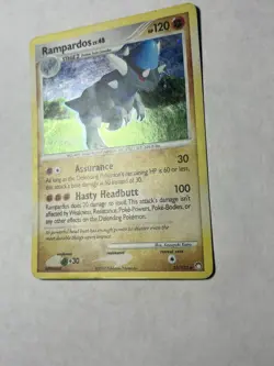 Pokemon TCG Rampardos Mysterious Treasures 33/123 Cosmos Holo Rare Card LP SWIRL - Image 4