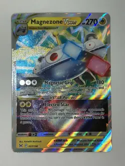 Pokemon TCG Magnezone VSTAR Holo Ultra Rare Card 057/196 Lost Origin - Image 1