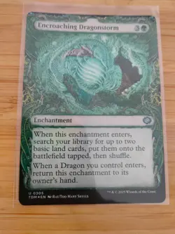 MTG Encroaching Dragonstorm (FOIL Showcase) 0305 Tarkir: Dragonstorm M/NM - Image 1