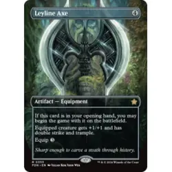 Leyline Axe (borderless) X4 M/NM Magic: The Gathering MTG Foundations - Image 1