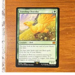 Wizards of the Coast MTG Traveling Chocobo Creature Green 0210 Final Fantasy - Image 1