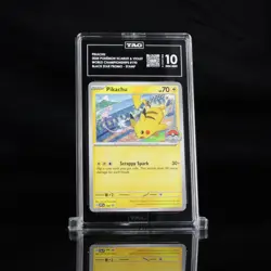Pikachu Black Star #190 – 2024 World Championships GEM MINT TAG 10 - Image 1