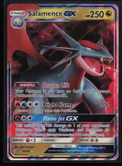 Salamence GX 44/70 Dragon Majesty Pokemon TCG Card - Image 1