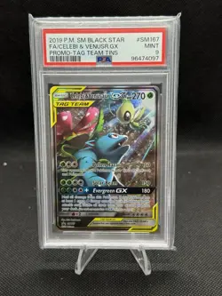 Venusaur & Celebi GX SM167 PSA 9 Mint Pokemon Card New Cert - Image 1