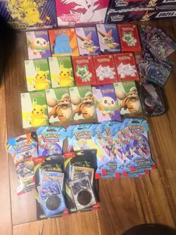Huge Pokemon Sealed Lot Of 38 Perfect Order Journey Together McDonalds Booster - Image 1
