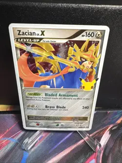Pokemon TCG Zacian Lv. X Promo Holo 25th Anniversary SWSH135 Sword & Shield - Image 1