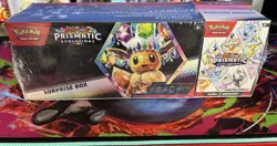 Pokemon TCG Prismatic Evolutions Surprise Box AND Booster Bundle NEW SEALED - Image 1