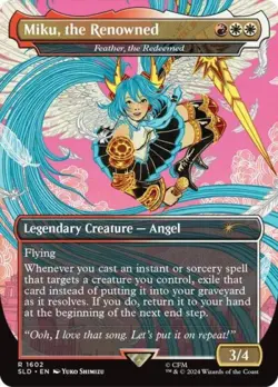 MTG English Miku, the Renowned - Feather, the Redeemed NM Normal Secret Lair - Image 1