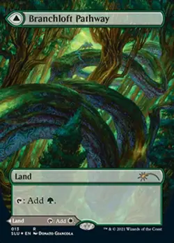 MTG English Branchloft Pathway NM Foil Secret Lair - Image 1