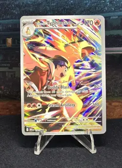 Pokemon TCG Destined Rivals - Ethan's Typhlosion IR 190/182 - Image 1