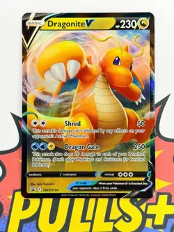 Dragonite V Full Art Black Star Promo Pokemon TCG SWSH 154 - Image 1