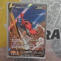 Pokemon Galarian Zapdos V 174/198 Chilling Reign Ultra Rare Full Art Holo - Image 1