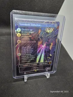 Summon: Bahamut FOIL Borderless MTG Final Fantasy FIN FFX Mythic 351 - Image 1