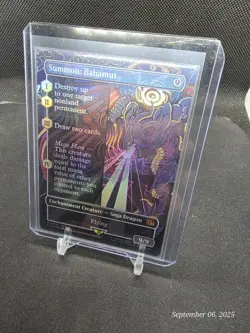 Summon: Bahamut FOIL Borderless MTG Final Fantasy FIN FFX Mythic 351 - Image 3