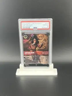 Disney Lorcana Captain Hook Master Swordsman Enchanted 214 PSA 10 Gem Mint - Image 1