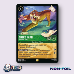 Shere Khan - Fearsome Tiger 88/204 Non-Foil Legendary Whispers NM Disney Lorcana - Image 1